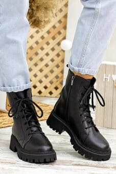 Кожаные берцы