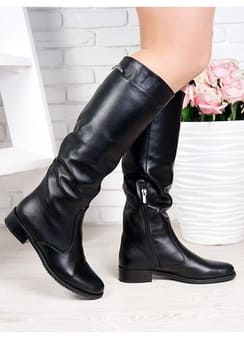 Кожаные сапоги