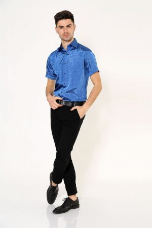 Рубашка Pas 888-2 цвет Синий 1