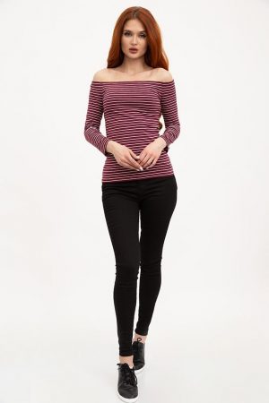 Батник женский 516F460 цвет Вишневый 1