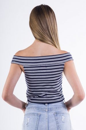 Майка женская 516F0018 цвет Бело-синий 2