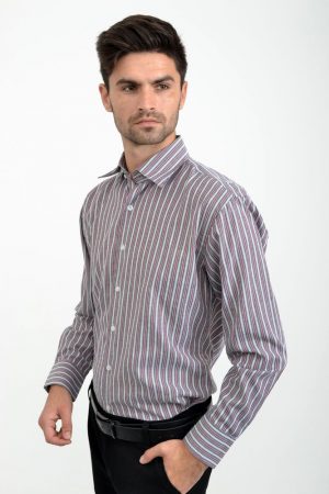 Рубашка 24#LS цвет Вишневый 1