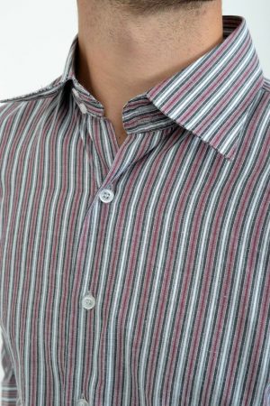 Рубашка 24#LS цвет Вишневый 3