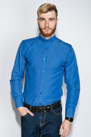 Рубашка №333F007 цвет Лазурный 1