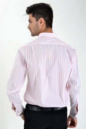 Рубашка 515-5 цвет Бело-розовый 2