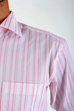 Рубашка 515-5 цвет Бело-розовый 3