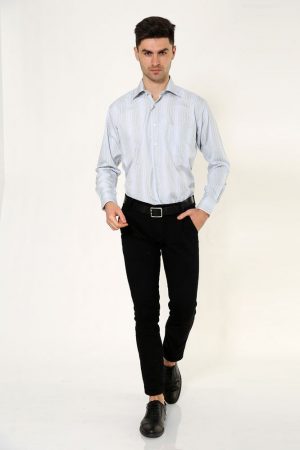 Рубашка 9021-9 цвет Серо-желтый 1