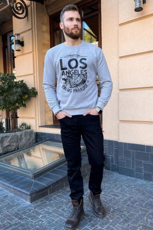 Батник мужской 167R300 цвет Серый 2