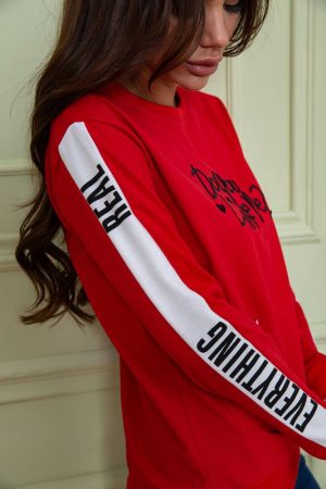 Батник женский 180R568 цвет Красный 4