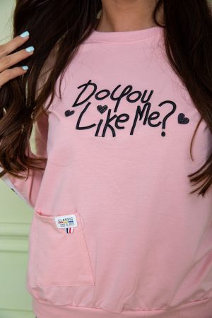 Батник женский 180R568 цвет Пудровый 4