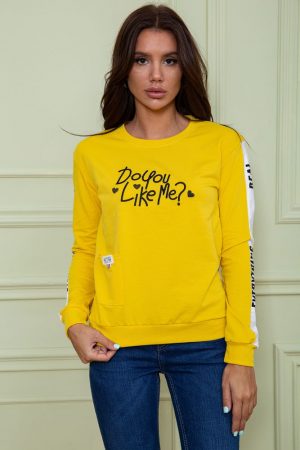 Батник женский 180R568 цвет Темно-желтый