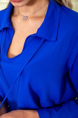 Блуза 167R026-1 цвет Электрик 4