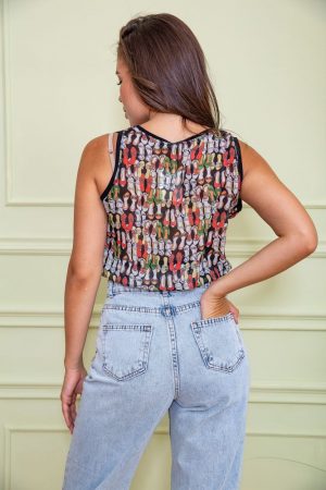 Блуза 167R220 цвет Черный 3