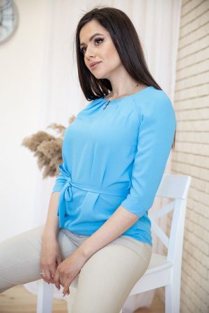 Блуза 172R1-1 цвет Голубой