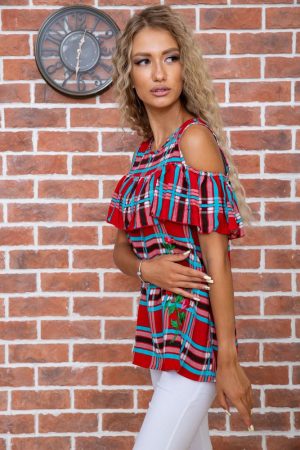 Блуза 177R005 цвет Красный 1