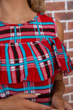 Блуза 177R005 цвет Красный 6