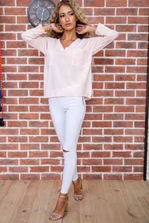 Блуза 177R010 цвет Персиковый 2