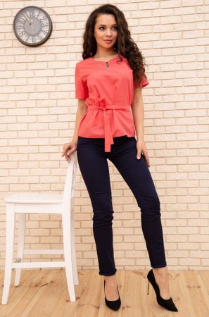 Блуза жен.172R30-1 цвет Алый 1