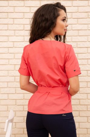 Блуза жен.172R30-1 цвет Алый 3