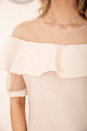 Блуза жен.172R46-1 цвет Бежевый 4