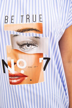 Блуза женская 119R0417 цвет Бело-голубой 3