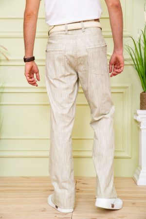 Брюки мужские  167R7054-4 цвет Бежевый 3