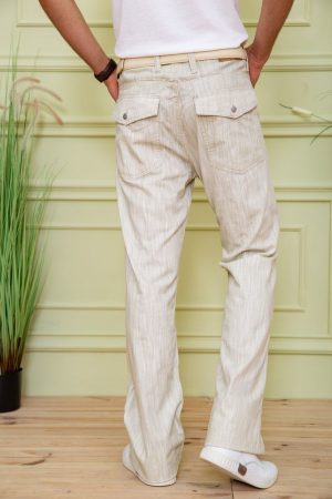 Брюки мужские  167R7056-1 цвет Бежевый 3