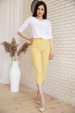 Брюки женские 167R1586 цвет Желтый 1