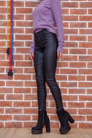 Джеггинсы женские 190R5256 цвет Черный 1
