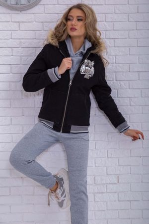 Джинсовая куртка 164R2362-3 цвет Черный 1