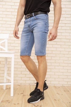 Джинсовые шорты муж 144R906-6A цвет Голубой 2