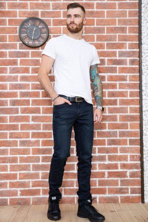 Джинсы мужские 129R1939-5 цвет Темно-синий 1