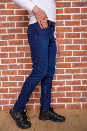 Джинсы мужские 129R2137 цвет Темно-синий 2