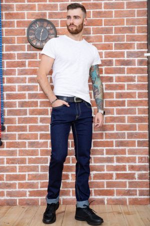 Джинсы мужские 171R001 цвет Темно-синий 1