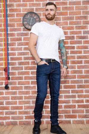 Джинсы мужские 171R002 цвет Темно-синий 1