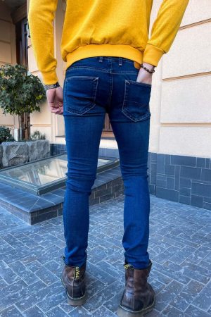 Джинсы мужские 171R003 цвет Темно-синий 2