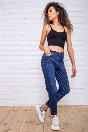 Джинсы женские 117R5001 цвет Темно-синий 1