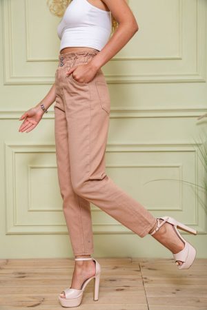 Джинсы женские 129R2088 цвет Бежевый 2