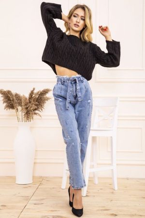 Джинсы женские 129R21-1481 цвет Голубой 1