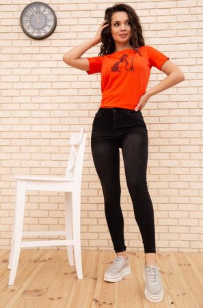 Джинсы женские 129R2946 цвет Черный 1