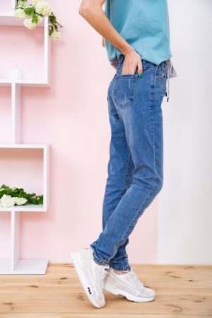 Джинсы женские 129R5806 цвет Синий 2