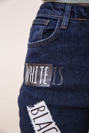 Джинсы женские 164R1024-2 цвет Темно-синий 4