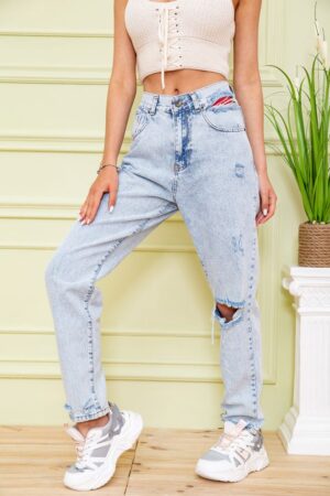 Джинсы женские 164R284 цвет Голубой 2
