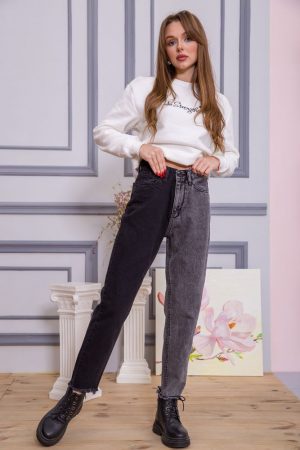 Джинсы женские 164R407 цвет Серо-черный 2