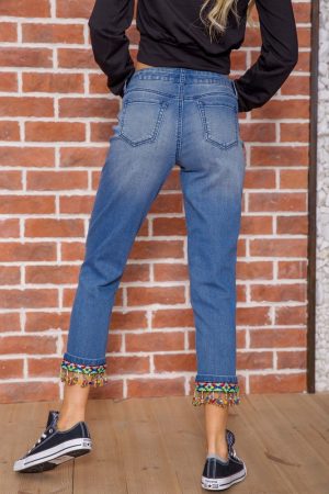 Джинсы женские 188R032 цвет Голубой 3