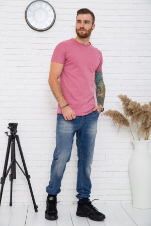 Футболка мужская 119R300 цвет Темно-розовый 1