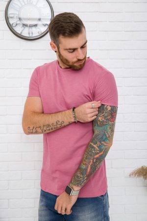 Футболка мужская 119R300 цвет Темно-розовый 2