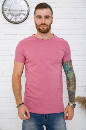 Футболка мужская 119R300 цвет Темно-розовый
