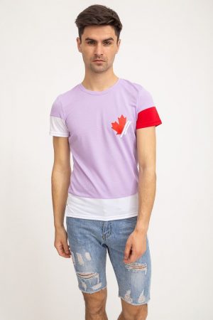 Футболка мужская 119R794 цвет Сиреневый