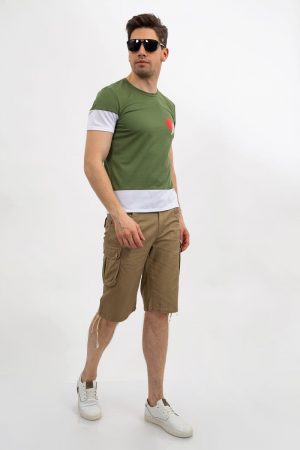 Футболка мужская 119R794 цвет Зеленый 1